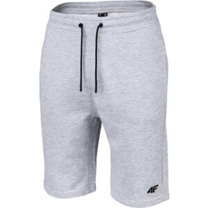 4F MENS SHORTS Pánské teplákové kraťasy, šedá, velikost XL