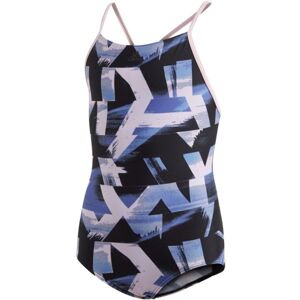 adidas ALLOVER PRINT SWIMSUIT GIRLS Dívčí jednodílné plavky, černá, velikost 116