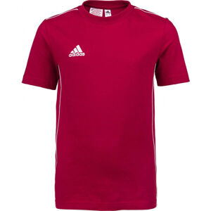 adidas CORE 18 TEE Y Červená 176 - Dětské tričko