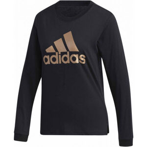 adidas UFORU LONG SLEEVE TEE Dámské tričko, černá, velikost