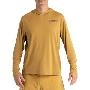 ADVENTER & FISHING Pánské funkční hooded UV tričko Pánské funkční hooded UV tričko, hnědá, velikost S