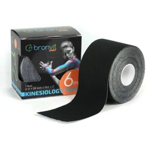 BronVit SPORT KINESIO TAPE CLASSIC Kinesio tejp, černá, velikost