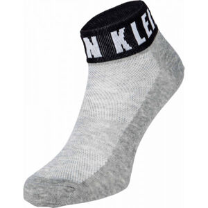 Calvin Klein WOMEN QUARTER 1P MODERN LOGO KAYLA Dámské ponožky, šedá, velikost UNI