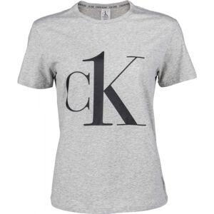 Calvin Klein S/S CREW NECK Šedá L - Dámské tričko