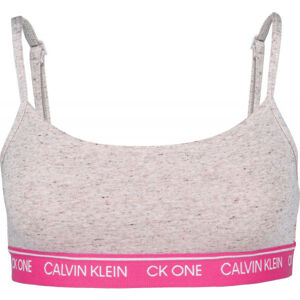 Calvin Klein UNLINED BRALETTE Dámská podprsenka, šedá, velikost XS