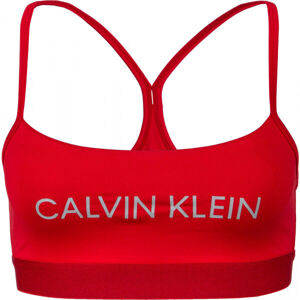 Calvin Klein LOW SUPPORT SPORTS BRA Červená M - Dámská sportovní podprsenka