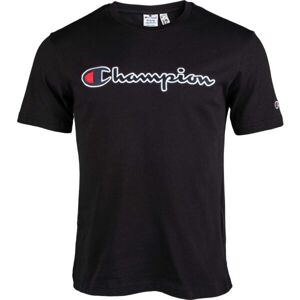 Champion CREWNECK T-SHIRT Pánské tričko, Bílá,Černá, velikost XL