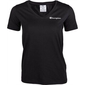 Champion V-NECK T-SHIRT Černá S - Dámské tričko