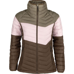 Columbia POWDER LITE BLOCKED JACKET Dámská bunda, hnědá, velikost