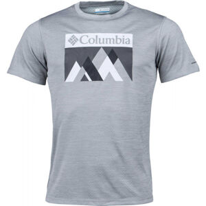 Columbia ZERO RULES SHORT Pánské triko, šedá, velikost S