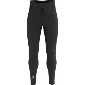 Compressport HYBRID SEAMLESS HURRICANE PANTS Pánské větruodolné běžecké kalhoty, černá, velikost S