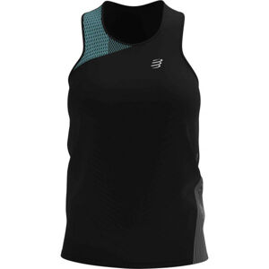 Compressport PERFORMANCE SINGLET W Dámské běžecké tílko, černá, velikost S