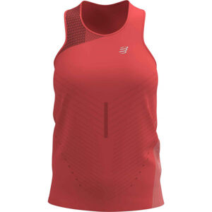 Compressport PERFORMANCE SINGLET W Dámské běžecké tílko, lososová, velikost M