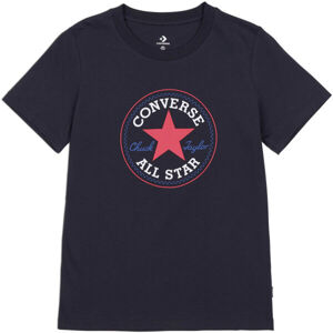 Converse CHUCK TAYLOR ALL STAR PATCH TEE Černá M - Dámské tričko