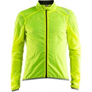 Craft LITHE JACKET Pánská lehká cyklistická bunda, reflexní neon, velikost M