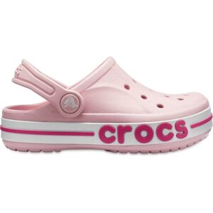 Crocs BAYABAND CLOG K Dětské pantofle, růžová, velikost 33/34