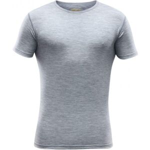 Devold BREEZE T-SHIRT M šedá Siva - Pánské vlněné triko