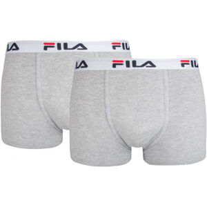 Fila MAN BOXERS 2 PACK Pánské boxerky, šedá, velikost