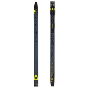Fischer SUPERLITE CROWN EF + CONTROL STEP Běžecké lyže s šupinou, tmavě šedá, velikost