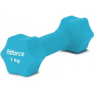 Fitforce FDBN 1 KG Jednoruční činka, tyrkysová, veľkosť 1 KG