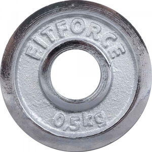 Fitforce PLC 0,5 KG x 30 MM Nakládací kotouč, stříbrná, veľkosť 0,5 KG