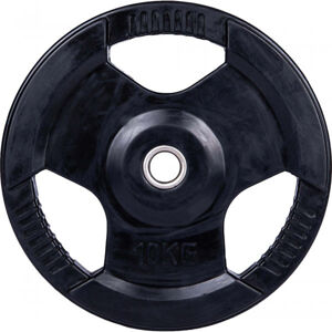 Fitforce PLR 10KG 30MM černá 10 KG - Pogumovaný nakládací kotouč