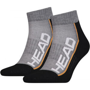 Head PERFORMANCE QUARTER 2PACK Unisexové ponožky, černá, velikost