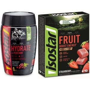 Isostar HYDRATE PERFORM 400 G BRUSINKA + ŽELÉ ZDARMA Isotonický nápoj + energy želé, , velikost