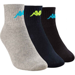 Kappa TRI 3PACK Dětské ponožky, modrá, veľkosť 35-38