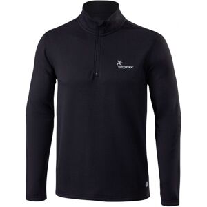 Klimatex GARCIA Pánský outdoorový pulovr, černá, veľkosť S