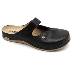 LEONS ORTHO Dámské pantofle, černá, velikost 39