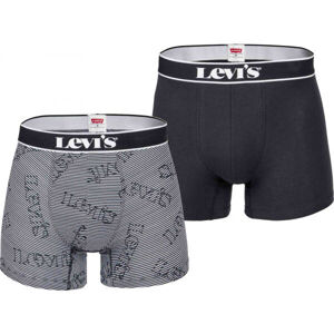 Levi's LOGO STRIPE BOX Černá XL - Pánské boxerky