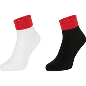 Levi's UNISEX NEW LOGO MID CUT 2P Černá 43 - 46 - Ponožky