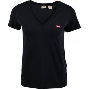 Levi's® PERFECT V-NECK TEE SHIRT Dámské tričko, černá, velikost