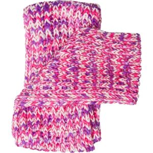 Lewro BIBURELA Dívčí pletená šála, růžová, velikost UNI