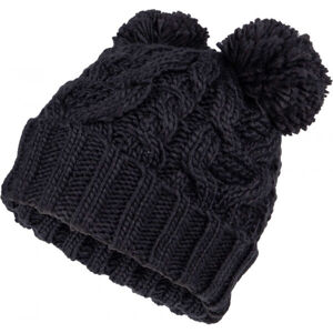Lewro OSSIA Dívčí pletená čepice, černá, velikost