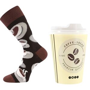 Lonka COFFEE SOCKS Černá 38-41 - Dámské ponožky