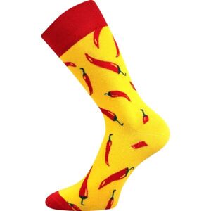 Lonka PAPRIČKY Žlutá 35 - 38 - Unisexové ponožky
