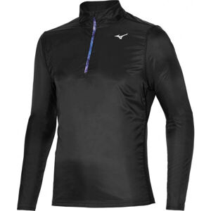 Mizuno HYBRID LS HZ Pánské funkční triko s dlouhým rukávem, Černá, velikost XXL