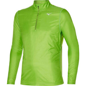 Mizuno HYBRID LS HZ Světle zelená XL - Pánské funkční triko s dlouhým rukávem