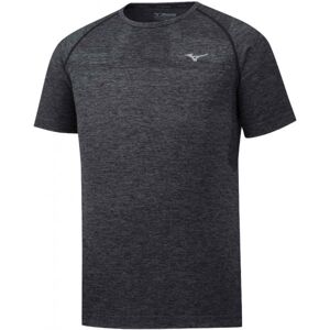 Mizuno HELIX SEAMLESS TEE Pánské běžecké triko, Tmavě šedá,Šedá, velikost M