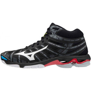 Mizuno WAVE VOLTAGE MID Pánská indoorová obuv, černá, velikost 46.5