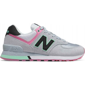 New Balance WL574SAT Dámská volnočasová obuv, šedá, velikost 40