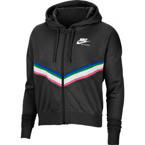 Nike SPORTSWEAR HERITAGE Dámská mikina, černá, veľkosť XL