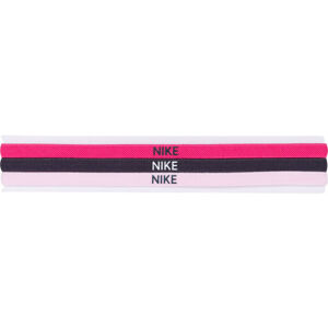 Nike ELASTIC HAIRBANDS 3PK Dámské sportovní čelenky, černá, velikost osfm