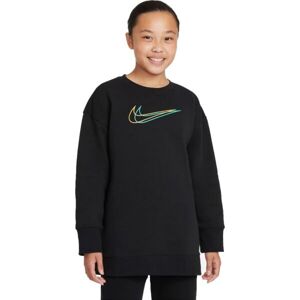 Nike SPORTSWEAR Dívčí mikina, černá, velikost XL