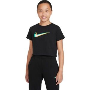 Nike NSW SS CROP TEE G Černá XL - Dívčí tričko
