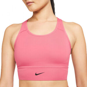 Nike SWOOSH LONG LINE BRA W Růžová M - Dámská sportovní podprsenka