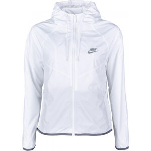 Nike NSW WR JKT Dámská bunda, Bílá,Šedá, velikost XS