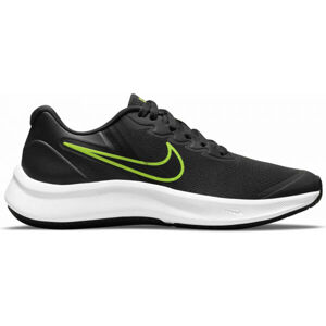 Nike STAR RUNNER 3 Dětská volnočasová obuv, černá, veľkosť 32